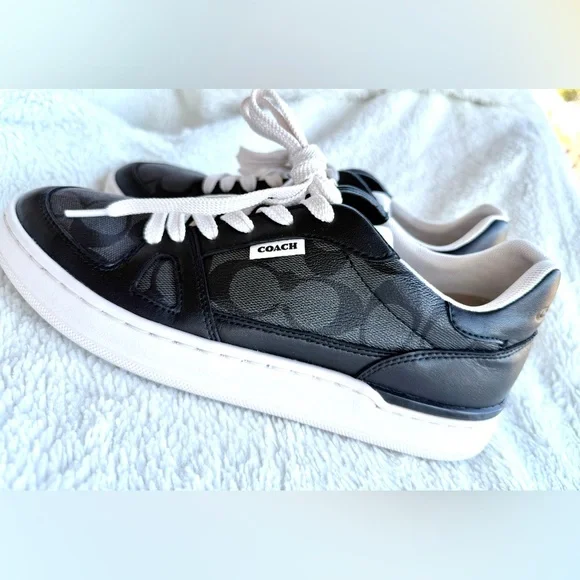 COACH‎ Clip Court Low Top Sneaker BLACK SIZE 8B - Picture 5 of 11